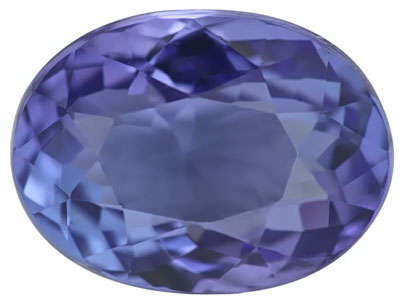 0.88 Ct. Natural CERTIFIED TANZANITE Excellent Intense Vivid! Bluish Violet Oval(R6160)- R1 START!!-