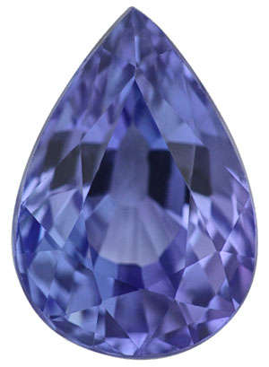 -G.I.S.A. CERTIFIED- 0.83 Ct. TANZANITE Vivid Bluish Violet Pear Cut(VVS)(Value: R7055) -R1 START!!!