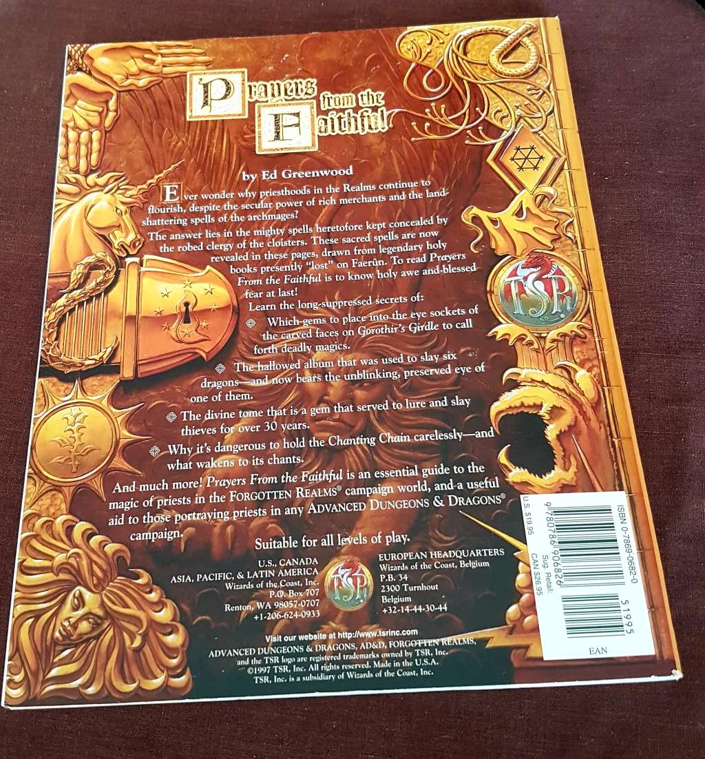 Advanced Dungeons & Dragons Prayers from the Faithful