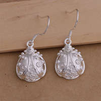 925  STERLING SILVER PL  BEATLE EAR RINGS!!!!!!