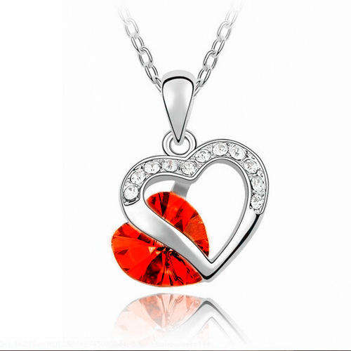 925 STERLING SILVER PL CRYSTAL PENDANT