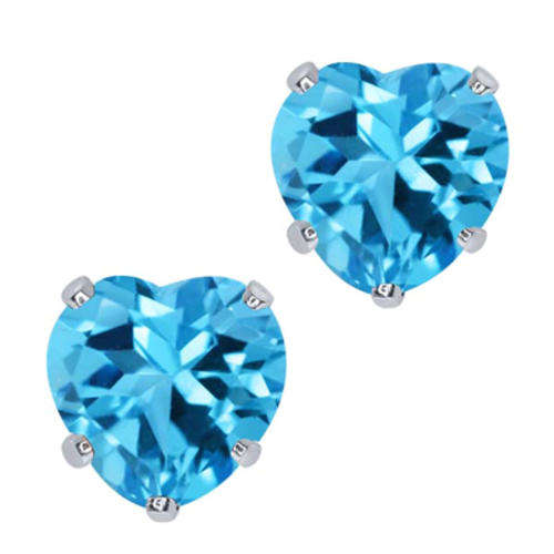 AUSTRALIAN CRYSTALS 6 MM STERLING TURQUISE EAR STUDS