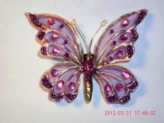 Princess Butterflies with clips (100 x 70 mm) curtains/lamps or wedding decor