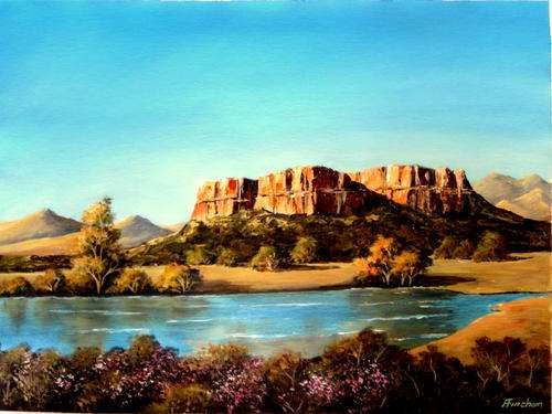 " Lets go Fishing "  Original signed acrylic by Reel Fincham