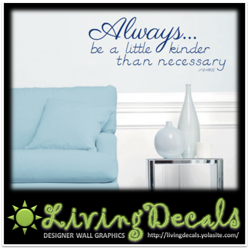 Vinyl Decals Wall Art Stickers - Inspirational Be Kinder