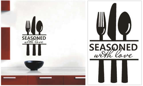 Vinyl Decals Wall Art Stickers - Seasoned With Love