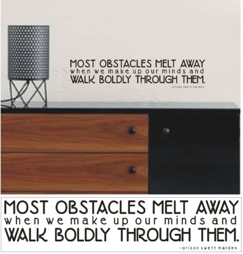 Vinyl Decals Wall Art Stickers - Obstacles