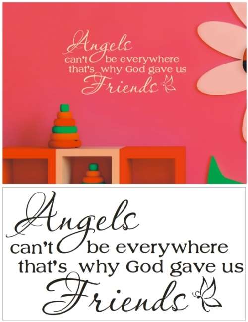 Vinyl Decals Wall Art Stickers - Friend Angels