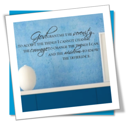 Vinyl Decals Wall Art Stickers - Serenity & Wisdom