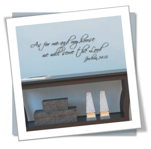 Vinyl Decals Wall Art Stickers - CUSTOM LARGE Serve Lord (Joshua 24:15)