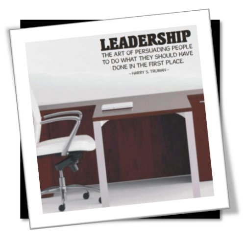 Vinyl Decals Wall Art Stickers - Leadership