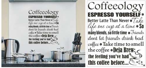 Vinyl Decals Wall Art Stickers - Coffeeology