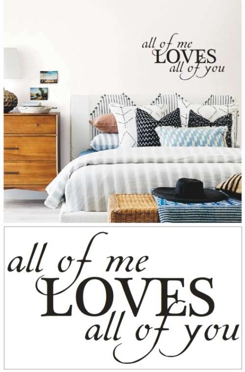 Vinyl Decals Wall Art Stickers - All of Me