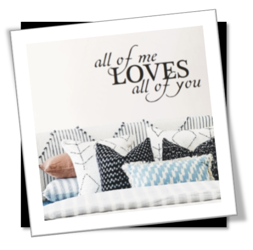 Vinyl Decals Wall Art Stickers - All of Me