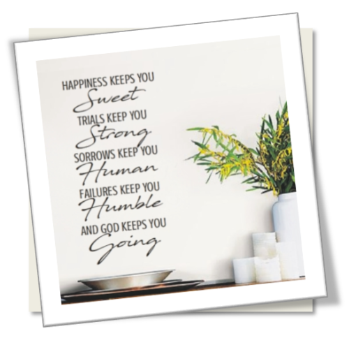 Vinyl Decals Wall Art Stickers - God Going