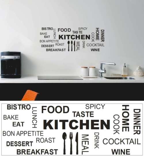 Vinyl Decals Wall Art Stickers - Kitchen Cloud