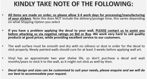 Vinyl Decals Wall Art Stickers - Rejoice