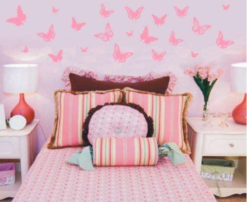 Vinyl Decals Wall Art Stickers - 30 Lifesize Abstract Butterflies