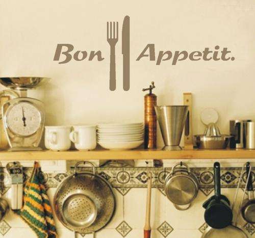 Vinyl Decals Wall Art Stickers - Abstract Bon Appetit