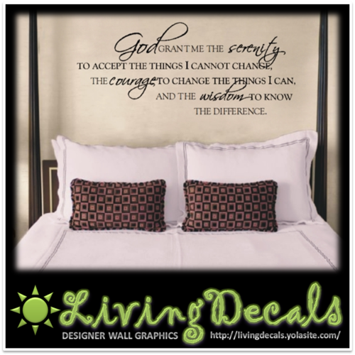 Vinyl Decals Wall Art Stickers - Inspirational (Christian)