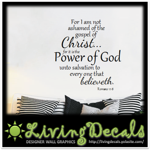Vinyl Decals Wall Art Stickers - Power of God