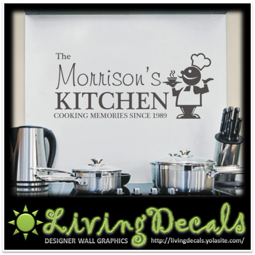 Vinyl Decals Wall Art Stickers - Kitchen Memories