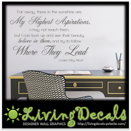 Vinyl Decals Wall Art Stickers - Highest Aspirations