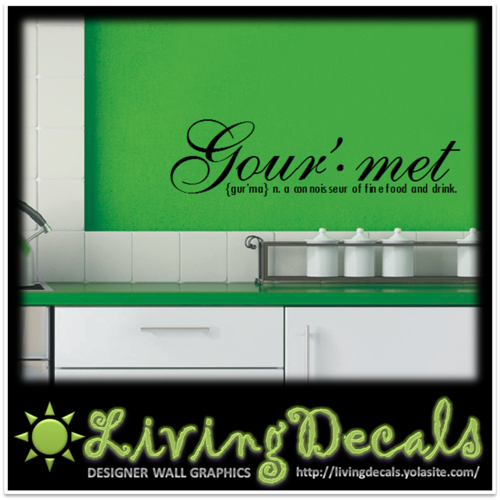 Vinyl Decals Wall Art Stickers - Gourmet