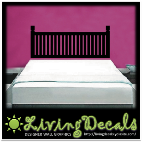 Vinyl Decals Wall Art Stickers - Headboard DOUBLE