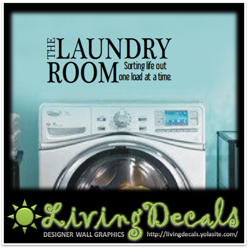 Vinyl Decals Wall Art Stickers - Laundry Room