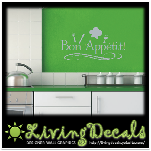 Vinyl Decals Wall Art Stickers - Bon Appetit