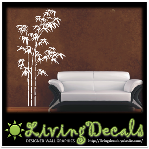 Vinyl Decals Wall Art Stickers - Bamboo Tree