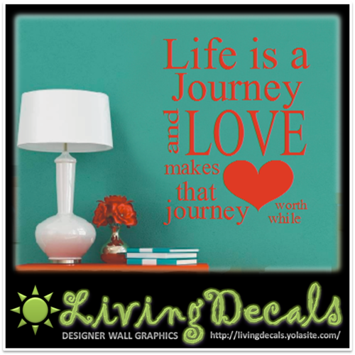 Vinyl Decals Wall Art Stickers - Love Journey