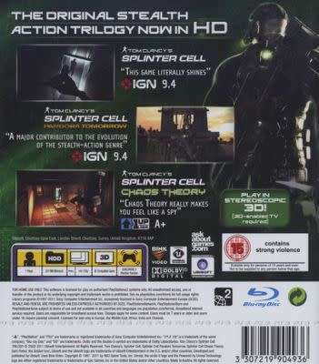 Tom Clancy`s Splinter Cell - Trilogy HD PS3