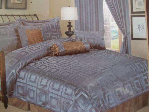 15 PIECE QUEEN SIZE LUXURY POLYSILK COMFORTER SET