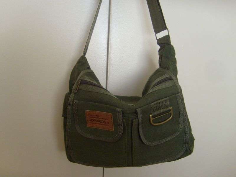 FASHIONABLE CANVASS SHOLDER BAG