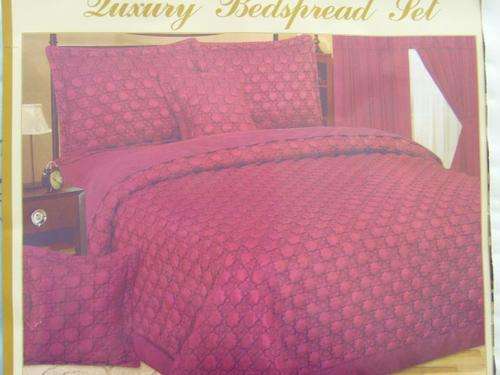10 PIECE QUEEN SIZE LUXURY WONDERFUL POLYCOTTON BEDSPREAD SET