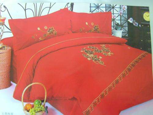 6 PICE QUEEN BED SIZE WONDERFUL EMBROIDED DUVET COVER SET