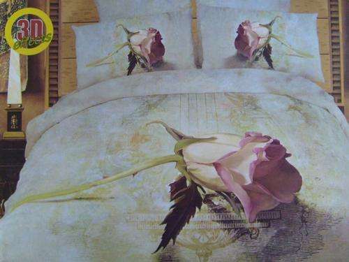 NEW ARRIVED!!! 6 PIECE QUEEN SIZE 3D EFFECT TOP QUALITY LUXURY POLYCOTTON DUVET COVER SET