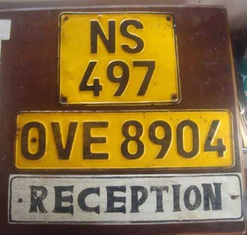 VINTAGE LICENSE PLATES