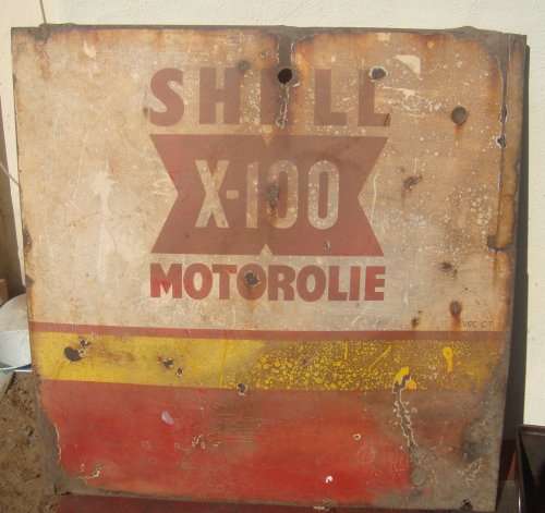 SHELL ENAMEL SIGN