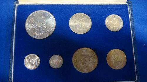 South African coin collection from 1961 including holder