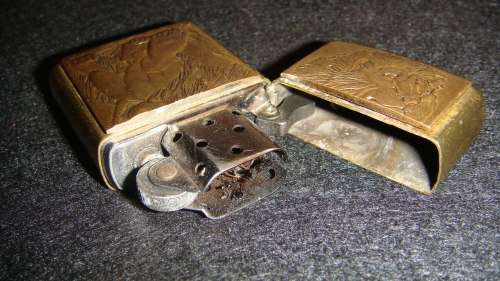 Beautiful Lion Brass Zippo