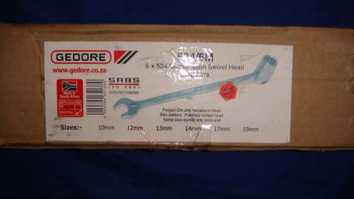 Gedore Swivel Head Spanner Set