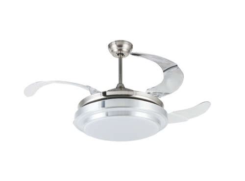 Remote Control Modern Double Aluminum Auto Folding Invisible Ceiling Fan