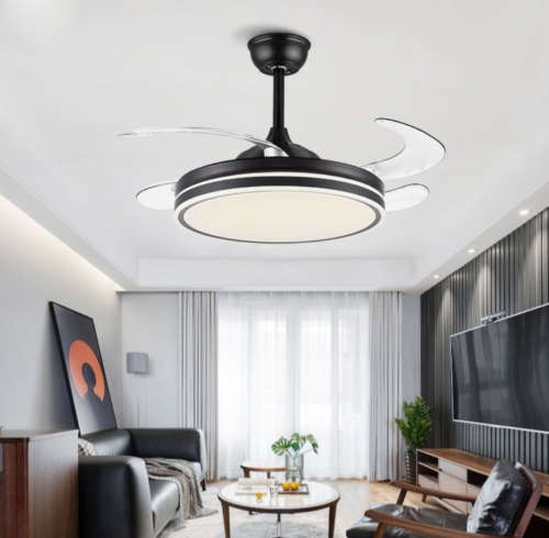 Retractable Ceiling Fan With Remote