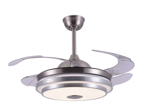 Bluetooth Speaker Retractable Ceiling Fan With Remote - 069 - Display model