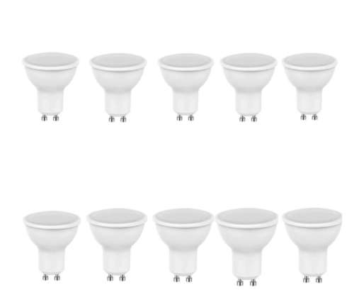 10 Pack - 6w GU10 Warm white