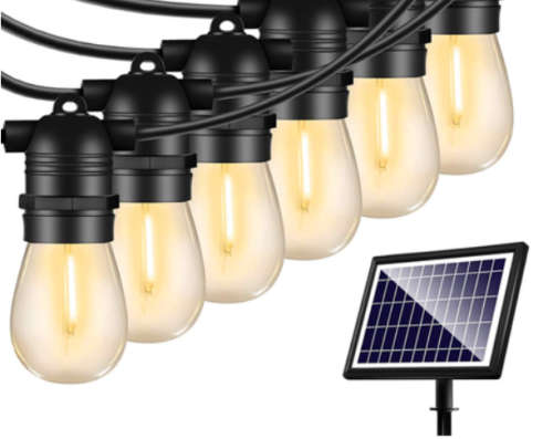 solar string fairy lights for patio