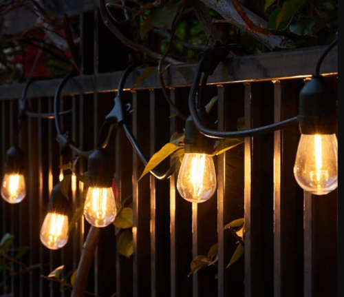 solar string fairy lights for patio